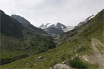 Het Turtmanntal in Wallis in Zwitserland