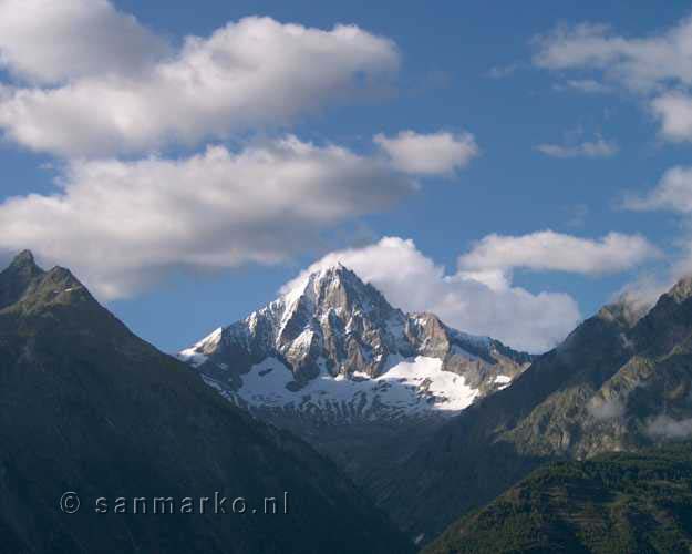 De Bietschhorn in Wallis in Zwitserland