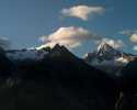 De Bietschhorn in Zwitserland in het avondlicht