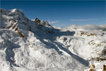 De Breithorn en de Klein Matterhorn vanaf de Gornergrat