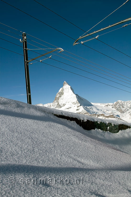 De Matterhorn onder de Gornergratbahn
