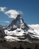 De Matterhorn, de attractie van Zermatt, Wallis en Zwitserland