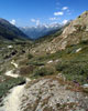 Het Lötschental in Wallis in Zwitserland